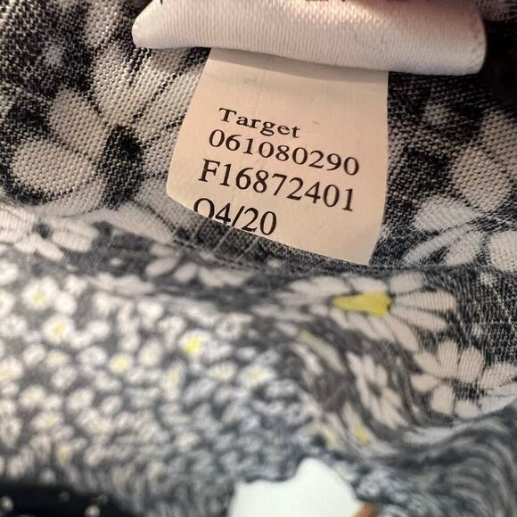 WILD FABLE DITSY DAISY FLORAL BLACK OSFM - Picture 7 of 10